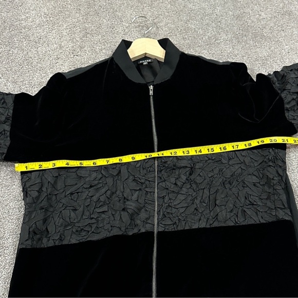 Eileen Fisher Velvet Silk Blend Bomber Style Jacket - Picture 9 of 9